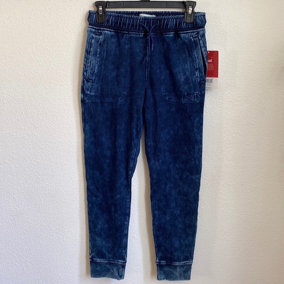 🆕Levi's® Girl's Soft Knit Denim Jogger Pants Sz Large - Picture 2 of 12